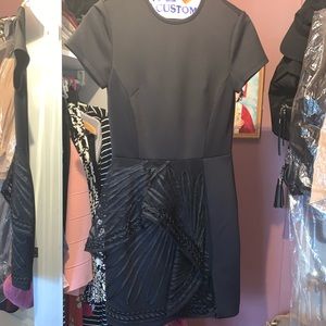 Black cocktail mini dress